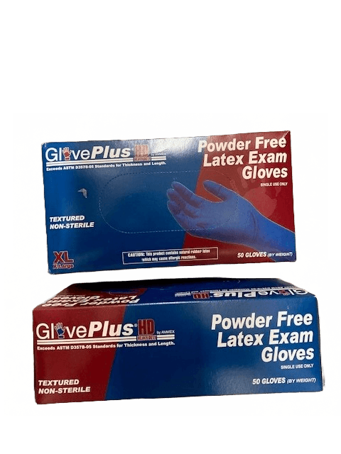 Disposible Latex Gloves - Box 50 Gloves - 15 mil - Heavy Duty X-large - Finishers Depot