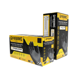 Black Nitrile, 7 mil, Industrial Paint, Sleek Profile, Box/100 (no powder)