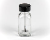 Glass Bottle W\brush cap - 1oz. ea. - Finishers Depot