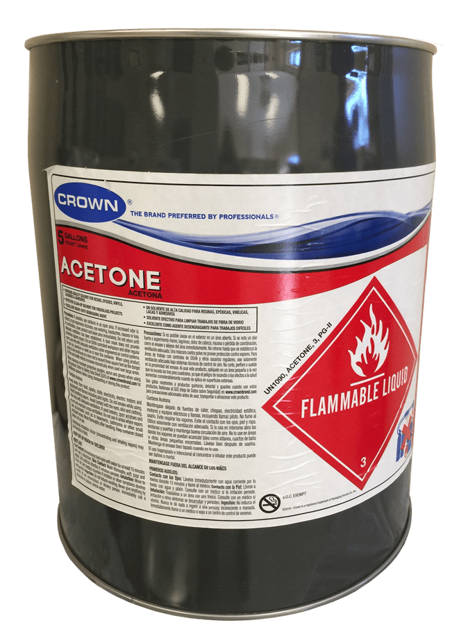 5 Gallon Can, Acetone (H-B) - Fiberglass Supply